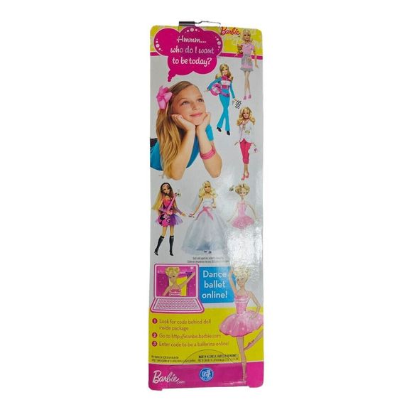 Barbie Dance Ballerina Barbie Doll New NIB 2009 Blue Dress Ballerina Shoes I Can - Picture 2 of 3